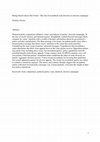 Research paper thumbnail of Being Heard above the Noise - The role of incumbent issue diversity in election campaigns.”