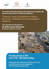 Research paper thumbnail of “Tiberias, from al-Balādhurī to Nāsir-i Khusraw:  historical and archaeological evidence,” Group for the Study of Late Antiquity, The Hebrew University of Jerusalem, January 9th, 2014. (Hebrew)