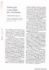 Research paper thumbnail of Sublimação e genealogia do Unheimliche