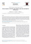 Research paper thumbnail of Surface integrity of AISI H13 under different pulse time and depths by EDM process