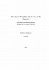 Research paper thumbnail of The voice of Thucydides and the voice of the characters.pdf