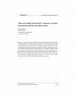 Research paper thumbnail of ‘Men of Frontier Experience’: Yukoners, Frontier Masculinity and the First World War