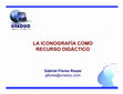 Research paper thumbnail of La iconografía como recurso didáctico