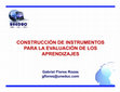 Research paper thumbnail of Evaluación de los aprendizajes