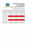 Research paper thumbnail of JADWAL PENDIDIKAN AGAMA ISLAM.xlsx