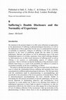 Research paper thumbnail of Suffering’s Double Disclosure and the Normality of Experience.pdf