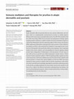 Research paper thumbnail of Immune mediators and therapies for pruritus in atopic dermatitis and psoriasis