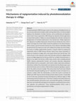 Research paper thumbnail of Mechanisms of repigmentation induced by photobiomodulation therapy in vitiligo