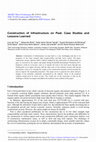 Research paper thumbnail of Construction of Infrastructure on Peat: Case Studies and Lessons Learned