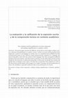 Research paper thumbnail of La evaluación y la calificación de la expresión escrita y de la comprensión lectora en contexto académico