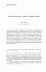 Research paper thumbnail of (2015) Los Cuadernos de Londres de Andrés Bello