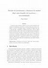 Research paper thumbnail of Decisões de investimento e dinâmicas do market share num duopólio sob incerteza e irreversibilidade