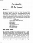 Research paper thumbnail of All The Marys