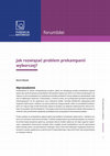 Research paper thumbnail of Jak rozwiązać problem prekampanii wyborczej?