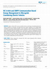 Research paper thumbnail of IEC 61850 and XMPP Communication Based Energy Management in Microgrids Considering Electric Vehicles