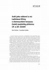 Research paper thumbnail of Svět jako vědomí a nic Ladislava Klímy v olomouckém korpusu české esejistiky přelomu 19. a 20. století