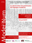 Research paper thumbnail of La destruction du patrimoine de l’époque moderne : récits anciens et enjeux actuels