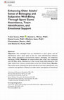 Research paper thumbnail of Enhancing Older Adults' Sense of Belonging and Subjective Well-Being Through Sport Game Attendance, Team Identification, and Emotional Support