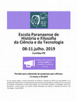 Research paper thumbnail of Escola Paranaense de História e Filosofia da Ciência - Chamada Submissão de Oficinas