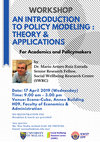 Research paper thumbnail of AN INTRODUCTION TO POLICY MODELING: THEORY & APPLICATIONS FOR ACADEMICS AND POLICY MAKERS (WORKSHOP)