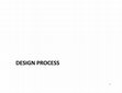 Research paper thumbnail of DESIGN PROCESS DESIGN PROCESS