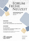 Research paper thumbnail of «Odoriert. Zibet und Zibetkatzen in der Frühen Neuzeit». Forum Frühe Neuzeit, Zürich, 18.3.2019.