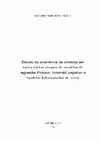 Research paper thumbnail of Estudo da ocorrência de sinistros em motocicletas através de modelos de regressão Poisson, binomial negativo e modelos inflacionados de zeros.