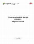 Research paper thumbnail of PLAN NACIONAL DE SALUD DE VENEZUELA. II EDICIÓN.