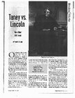 Research paper thumbnail of "Taney v. Lincoln:  The Other Civil War"