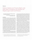 Research paper thumbnail of Palaces, Gardens and Property Rights under Shah Jahan: Architecture as a Window into Mughal Legal Custom and Practice