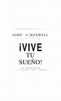 Research paper thumbnail of VIVE TU SUEÑO - JOHN C. MAXWELL