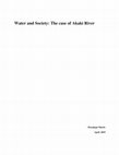 Research paper thumbnail of Water and Society: The case of Akaki River