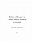 Research paper thumbnail of Políticas públicas para la Cohesión Social en el contexto internacional