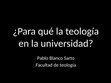 Research paper thumbnail of La teología en la Universidad. Un recorrido por Newman, Guardini y Ratzinger