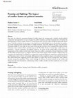 Research paper thumbnail of Framing and fighting: The impact of conflict frames on political attitudes