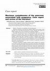 Research paper thumbnail of Mucinous cystadenoma of the pancreas associated with pregnancy. Case report and review of the literature