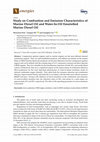 Research paper thumbnail of Study on Combustion and Emission Characteristics of Marine Diesel Oil and Water-In-Oil Emulsified Marine Diesel Oil