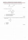 Research paper thumbnail of CHAPTER 11: INTRODUCTION TO ORGANIC CHEMISTRY