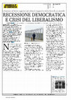 Research paper thumbnail of Recessione democratica e crisi del liberalismo, in «Giornale di Brescia», 6 marzo 2019, p. 7.