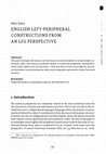 Research paper thumbnail of English left-peripheral constructions from an LFG-perspective