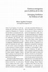 Research paper thumbnail of Noticia: Marco Aguilera Enríquez, "Estéticas emergentes para la defensa de la vida"