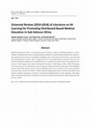 Research paper thumbnail of Octennial Review (2010-2018) of Literature on MLearning for Promoting Distributed-Based Medical Education in Sub-Saharan Africa