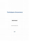 Research paper thumbnail of Techniques d'assurance