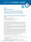 Research paper thumbnail of The Cedar Project: exploring determinants of psychological distress among young Indigenous people who use drugs in three Canadian cities