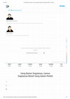 Research paper thumbnail of Uang Bukan Segalanya, namun Segalanya Butuh Uang dalam Politik