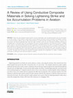 Research paper thumbnail of A Review of Using Conductive Composite Materials in Solving Lightening Strike and Ice Accumulation Problems in Aviation