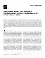 Research paper thumbnail of How Do Real Indians Fish? Neoliberal  Multiculturalism and Contested Indigeneities  in the Colorado Delta 