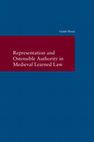 Research paper thumbnail of Representation and Ostensible Authority in Medieval Learned Law (Studien zur
europäischen Rechtsgeschichte, Max-Planck Institute for Legal History, 2019)