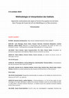 Research paper thumbnail of Programme du colloque Méthodologie et interprétation des habitats