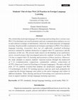 Research paper thumbnail of Students' Out-of-class Web 2.0 Practices in Foreign Language Learning